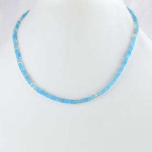 Paraiba Ethopian <b>Opal</b> Beaded <b>Necklace</b> Dainty Apatite Choker Boho Summer Jewelry Gemstone Gift Layering Beach <b>Necklace</b> - Product Image 4