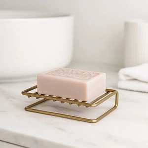 Solid Wood Soap Dish With Feet Natural Wooden Sponge Holder Bathroom Hardware Skies Trader - Product Image 2