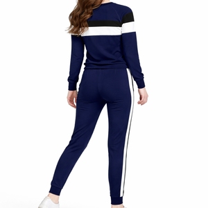 Ensemble de survêtement sportif pour femmes, leggings à manches longues, couleur unie, respirant, antibactérien, confortable, extensible - Product Image 5