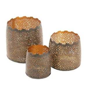 Porte-bougie décoratif en métal, lanterne élégante pour salon, décoration de mariage et de fête - Product Image 1