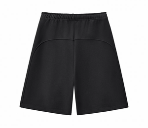 Custom 100% Cotton Men's Sweat Shorts <b>Elastic</b> Waist Drawstring Casual Running Shorts with Pockets - Product Image 2