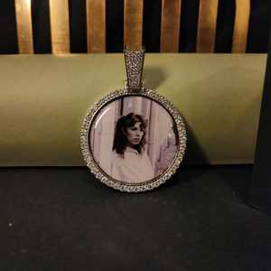 Custom Iced Out Memory Pendant Hip Hop Pendant 925 Silver Custom Moissanite Pendant Custom Photo <b>Locket</b> Picture Pendant - Product Image 2
