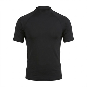 Camiseta de Compresión de Manga Corta con Cuello Alto y Logotipo Personalizado para Hombre, para BJJ, MMA, Grappling, Entrenamiento sin Gi, Transpirable, Deportiva - Product Image 3