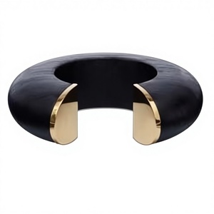 Brazalete de Madera de Mango Pulida Personalizado al por Mayor, Forma Redonda |   Artesanías de Madera Premium Ecológicas y Sostenibles - Product Image 1