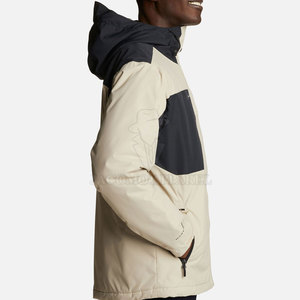 Premium Winter Outdoor Men Ski Jacket <b>Snow</b> <b>Coat</b> With Hooded Collar Zipper Closure Adjustable Cuffs And Pocket Design - Product Image 3