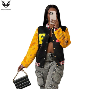 Lightweight Comfortable Stretchable Fabric OEM Customized Logo Unique Design Adult Wear Autumn College Baseball Varsity <b>Jackets</b> - Product Image 6