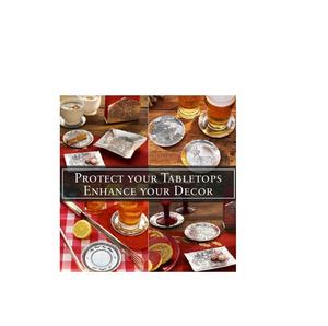 Vente en gros de gobelets en acier inoxydable plaqués cuivre faits à la main Cadeaux d'affaires de l'Inde Sous-verre en métal - Product Image 1