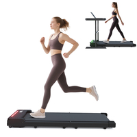 Tapis de course pliable ultra-mince 2026 pour sous-bureau, moteur DC 0,75 CV, télécommande, idéal pour petits espaces