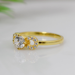 Engagement & Wedding <b>Ring</b> Cubic Zirconia 925 Sterling <b>Silver</b> <b>Statement</b> <b>Ring</b> for Women - Product Image 1