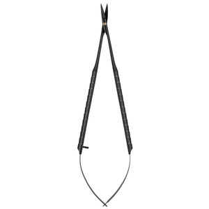 Ciseaux micro-courbés noirs Castroviejo 16,5 cm, ciseaux chirurgicaux dentaires, microchirurgie, acier inoxydable, ophtalmologie, chirurgie orale - Product Image 2