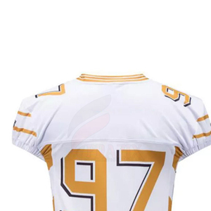 Camiseta de Fútbol Americano de Alta Calidad con Estampado por Transferencia de Calor, Logotipo Personalizado, 100% Poliéster, Tejido de Malla Transpirable, Unisex para Adultos - Product Image 4