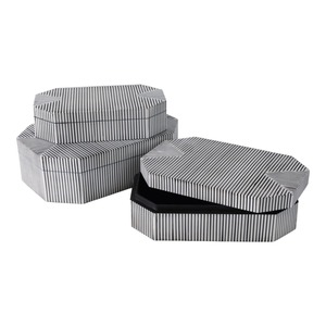 Designer Black And White Wooden Box Set Suitable For Jewelry Accessories <b>Memories</b> And <b>Gift</b> Storage Handcrafted From India - Product Image 1