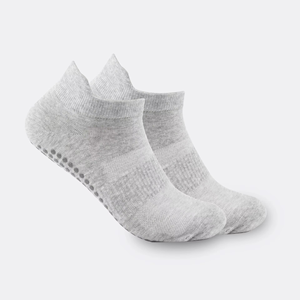 Wholesale Custom Youth Spring <b>Knitted</b> Crew Socks Breathable Non-Slip Grippy Barre Yoga Ankle Grip Pilates Socks Body Logo - Product Image 6