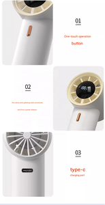 Ventilador de Mano F368 - Mini Ventilador Recargable Silencioso, Portátil, sin Escobillas, con Flujo de Aire de Alta Presión y Gran Volumen - Maravilla de Refrigeración - Product Image 5