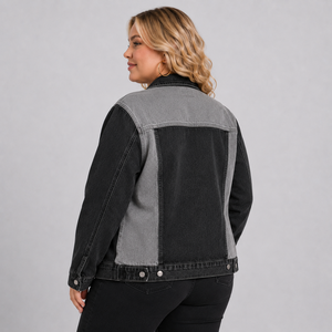 Chaqueta vaquera para mujer, recién llegada, con logotipo personalizado, transpirable, de algodón lavado, con botones, informal, estilo streetwear, a la moda. - Product Image 2