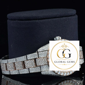 Hot Sale Luxury Fully Iced Moissanite Diamond Watch <b>Chronograph</b> Design Hip Hop Style Stainless Steel Band Available for Sale - Product Image 1