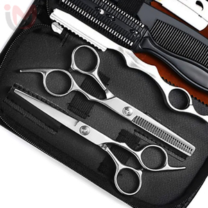 Professional 6 Inch Stainless Steel High Quality Durable Hair Cutting Scissors Thinning Scissors and <b>Razor</b> - Product Image 3