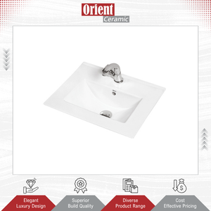 Lavabo de Sobremesa Blanco Elegante para Baño, Hecho en India, de la Más Alta Calidad, para Venta al Por Mayor, con Logotipo Personalizado - Product Image 3