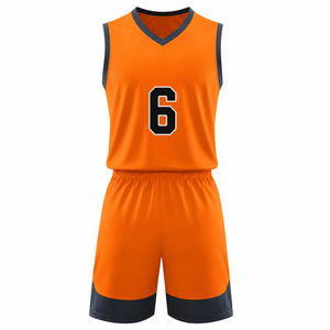 Breathable Kids Basketball Set Boys Sports Jersey & Shorts Lightweight Athletic Wear Team Uniform Sleeveless Sportswear Set OEM - Product Image 1