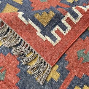 พรมพื้นที่ที่ใส่ใจสิ่งแวดล้อมผลิตขึ้นอย่างยั่งยืน4x6กิโลเมตรพรมปูพื้นด้วยขนสัตว์ธรรมชาติและเส้นใยปอกระเจา - Product Image 3