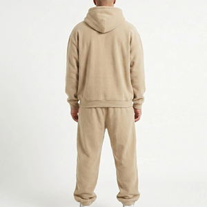 <b>Top</b> Quality 100% Cotton Oversized Fit Pullover Hoodie & Jogger <b>Sweat</b> suit Custom Embroidery Logo Breathable Tracksuits For Men - Product Image 5