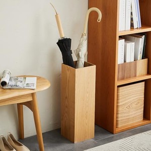 White-Washed MDF Wood Umbrella Stand | Scandinavian Design | Wholesale - Product Image 4