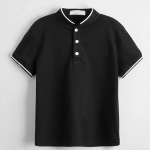 Camiseta Polo Clásica para Niños Pequeños, Tejido Transpirable, Diseño Sólido, Manga Corta, Ropa Casual de Verano - Product Image 1