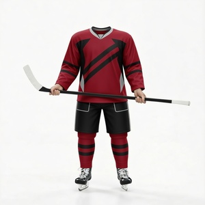Ice Hockey Jersey <b>School</b> Team Uniform Custom Design Breathable Polyester Sublimated Sports <b>Kit</b> Plus Size - Product Image 1