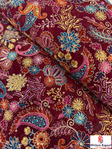 Tissu en dentelle jacquard brodé en polyester doux et élégant pour vêtements, artisanat de mode, fabrication textile sur mesure OEM ODM - Product Image 5