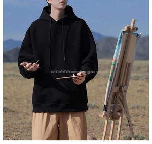 Ropa de calle de alta calidad, diseño personalizado, sudaderas con capucha lisas de peso pesado para hombres - Product Image 4