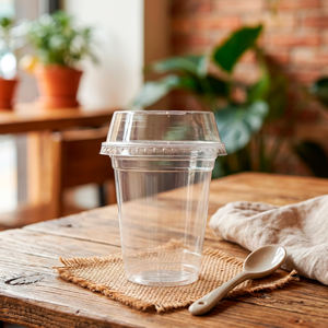 Gobelets en plastique PP à paroi simple, écologiques, jetables, personnalisables en gros, 95 mm, pour thé au lait à bulles Boba, desserts et jus - Product Image 1