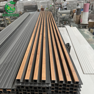 Trong nhà WPC Gỗ nhựa <span class=keywords><strong>composite</strong></span> rãnh Panel tường trang trí nội thất Ốp cho tường và bảng bề mặt - Product Image 5