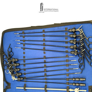 Oferta Especial al por Mayor: Set Quirúrgico Laparoscópico F.J. INTERNATIONAL de 28 Piezas de Acero Inoxidable, Pinzas para Cirugía Abdominal, Certificado CE - Product Image 3