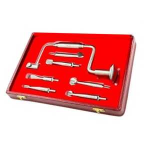 ชุดเครื่องมือผ่าตัดกระดูกและข้อแบบออร์โธปิดิกส์ 7 ชิ้น ยี่ห้อ Hudson พร้อมที่จับสว่านมือ สำหรับการยึดกระดูกและการผ่าตัดกระดูกและข้อ - Product Image 2