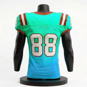 Maillot de football personnalisé haut de gamme, tissu polyester respirant, léger, coupe confortable, vêtements de sport athlétiques, football américain - Product Image 2