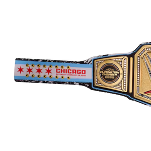 เข็มขัดแชมป์ WWE Elimination Chamber ชิคาโก คุณภาพสูง พร้อมดาวแห่งชิคาโกและโลโก้ WWE - Product Image 4