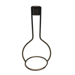 Durable Golden Metal <b>Wire</b> Eco Friendly Premium Vessel Shape Interior Decoration Taper Candlestick Holder - Product Image 2