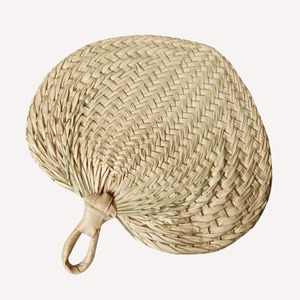 Éventail vietnamien unique et abordable, fabriqué à la main à partir de feuilles de bodhi, pour une décoration spirituelle de luxe et un élégant souvenir de mariage. - Product Image 1