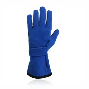 Gants de course unisexes à doigts entiers, en PU bleu, antidérapants, avec fermeture auto-agrippante, pour le cyclisme en extérieur - Product Image 5