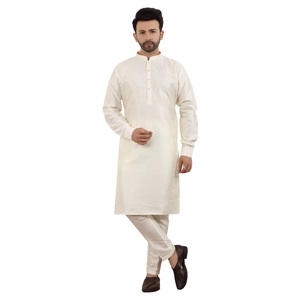 Shahi Vastra <b>Men's</b> Dupion <b>Silk</b> Wrinkle-Free Kurta Pajama Set for | Indian Ethnic Wear | Size 36-50 | Wholesale - Product Image 2