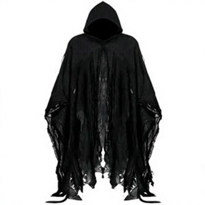 Robe de Pirate pour Film et Télévision, Cape à Capuche pour Adulte, Robe Médiévale de Sorcier, Costume de Cosplay Fantastique, Longue Robe Gothique, Fabrication OEM - Product Image 1