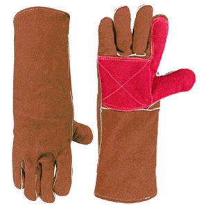 Pink Black Leather Safety <b>Gloves</b> <b>Touchscreen</b> Needle Detection Wrist Length Unlined Eco-Friendly Winter Daily Casual Use Plain - Product Image 2