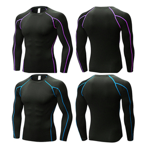 Wholesale Customizable Men's High Quality <b>Compression</b> T-<b>Shirt</b> Long Sleeve Breathable Tummy Control Body Shaper <b>Compression</b> <b>Shirt</b> - Product Image 5