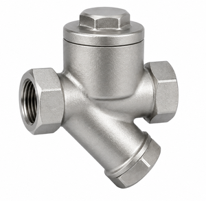 Trampa de vapor termodinámica de acero inoxidable de 1/2 pulgada AISI 420, fundición de precisión con filtro incorporado, rosca hembra BSP - Product Image 2
