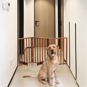 Valla de madera marrón para perros, elegante puerta y corral para mascotas - Product Image 5