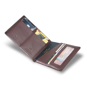 Classic Brown Genuine Leather <b>Mens</b> <b>RFID</b> Secure Bifold <b>Wallet</b> Chain Attached Waterproof Card Organizer Handcrafted Vintage <b>Wallet</b> - Product Image 3