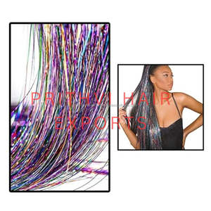 Accessoire d'extension de cheveux Tinsel rose foncé Clip unique - Product Image 4