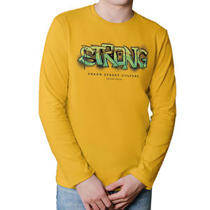 T-shirts pour hommes en gros à manches longues, design multicolore, pour garçons, col ras du cou, avec étiquette privée - Product Image 1