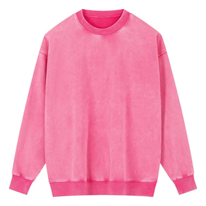 Sudadera Oversize Vintage de Algodón 100% con Lavado Ácido para Hombre y Mujer, Cuello Redondo, Estilo Urbano, Primavera, Logotipo Personalizado, Venta al por Mayor OEM/ODM - Product Image 1