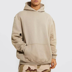 Sweat à capuche en coton épais confortable style streetwear, sweat à capuche en molleton brossé doux - Product Image 2